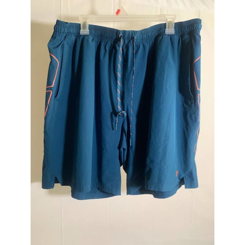RUSSEL Men's Shorts Size 2XL Teal & Orange